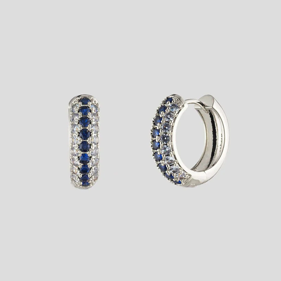 Addison Pave Huggie Hoops - Image 3