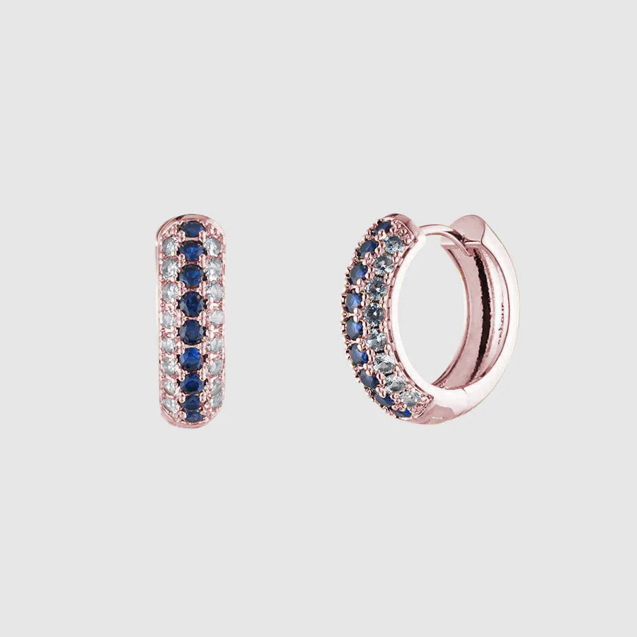 Addison Pave Huggie Hoops - Image 4