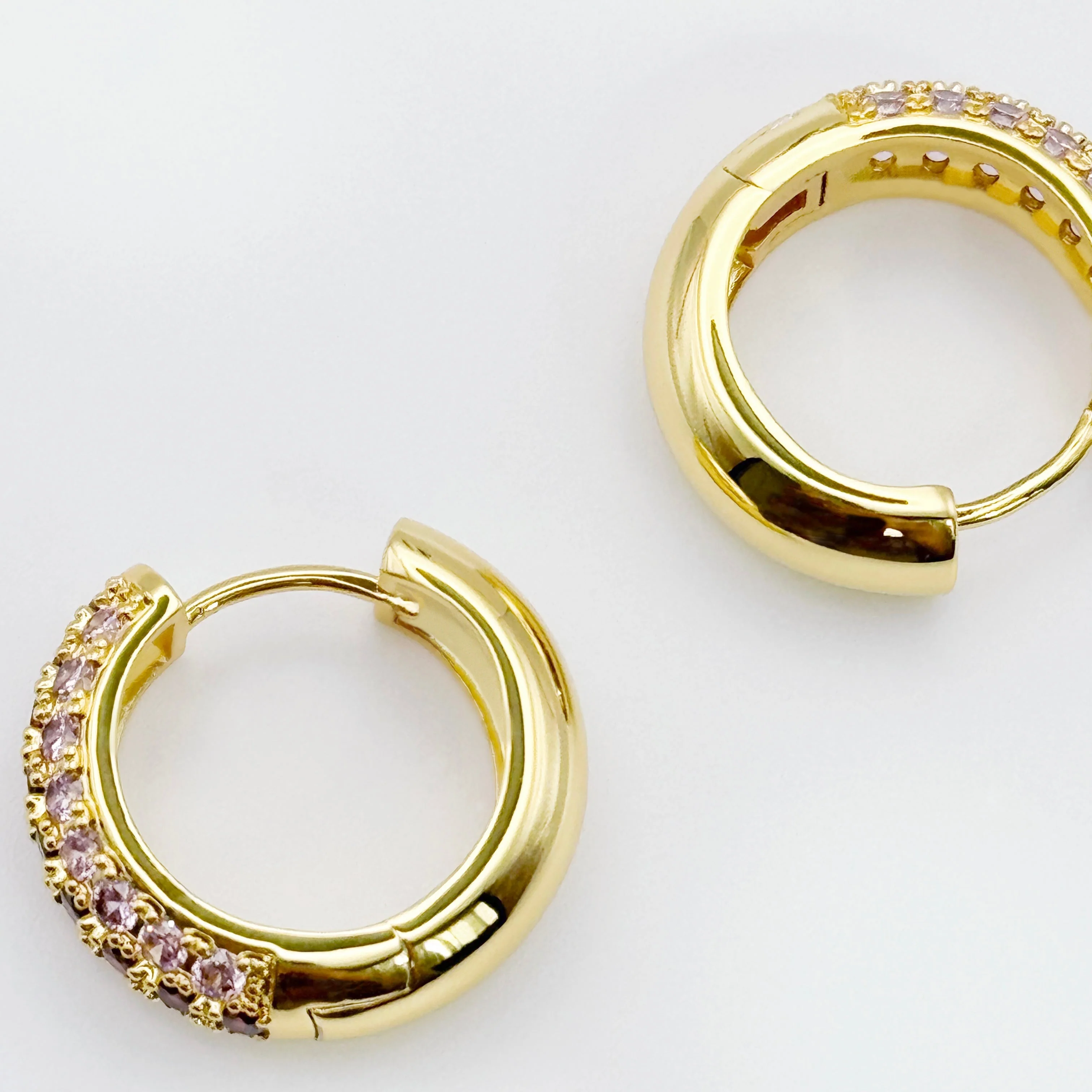 Addison Pave Huggie Hoops - Image 7
