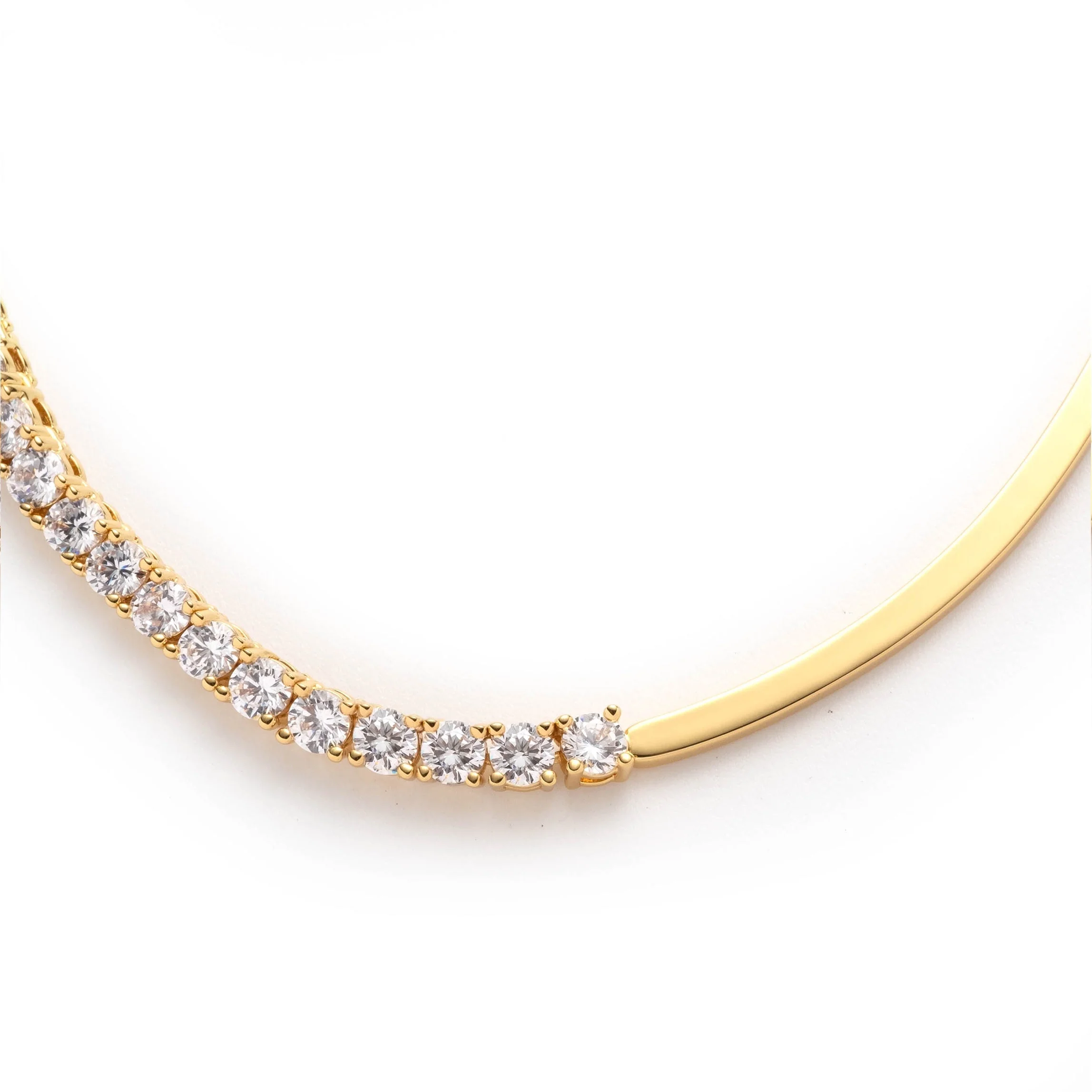 Anik Half Tennis Necklace - Image 6
