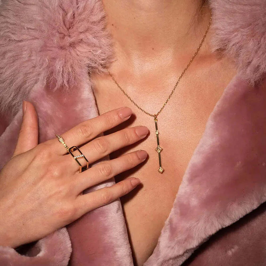 Ariella Chunky Initial Ring - Image 5