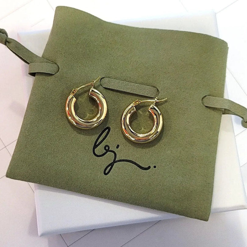 Holly Hollow Hoop Earrings - Image 4