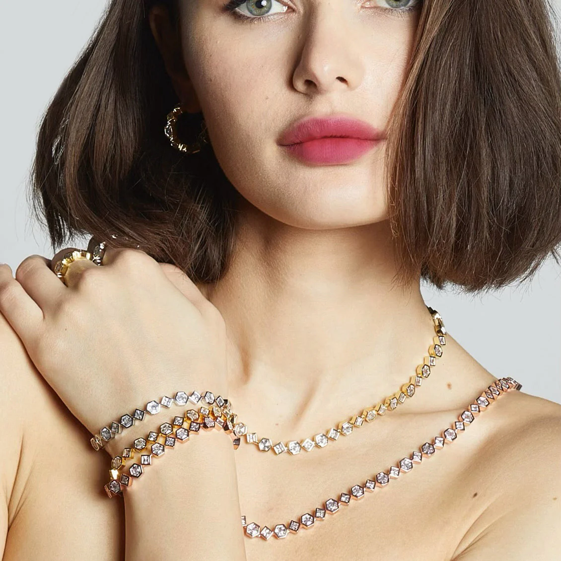 Milou Bezel-Set Tennis Bracelet - Image 4