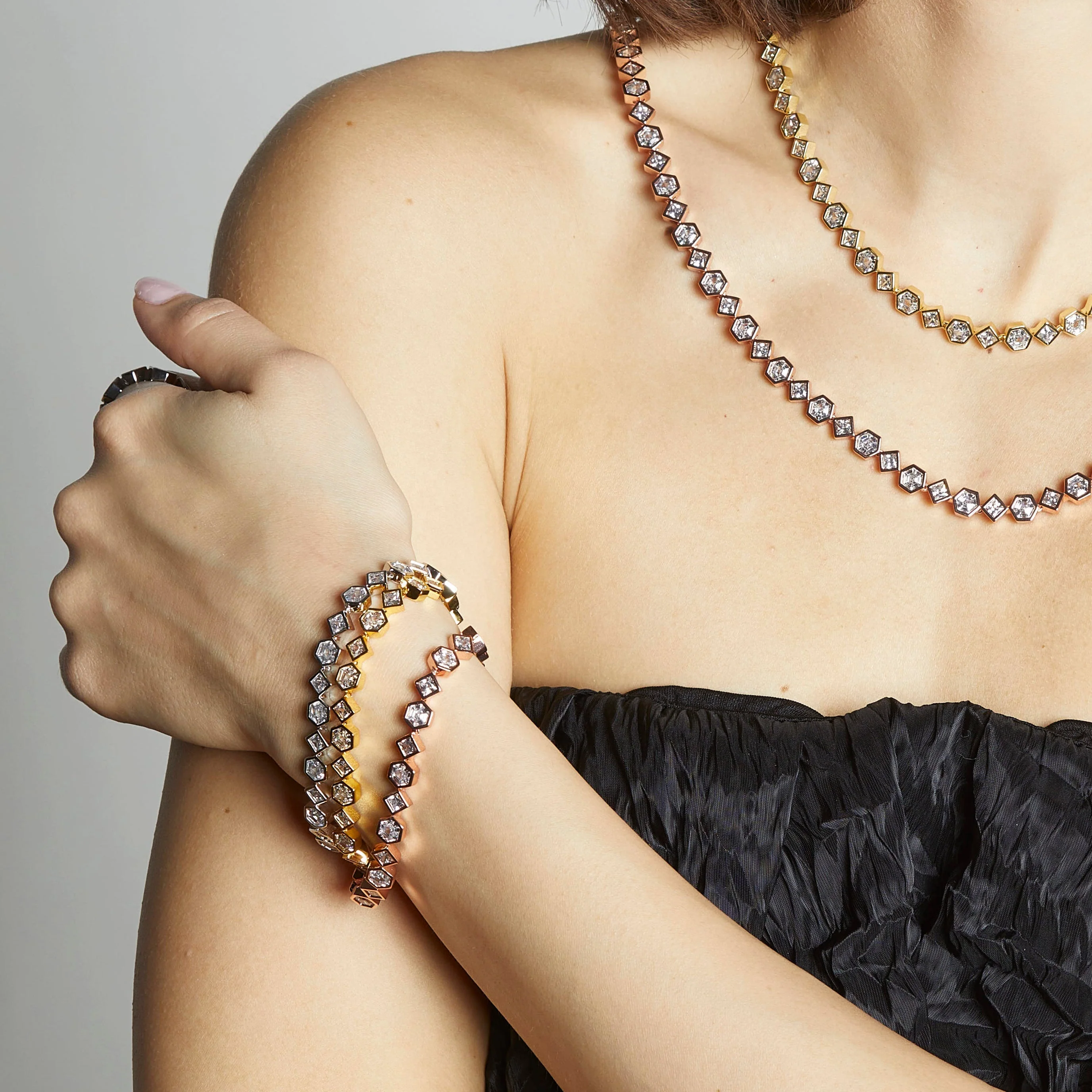 Milou Bezel-Set Tennis Bracelet - Image 6