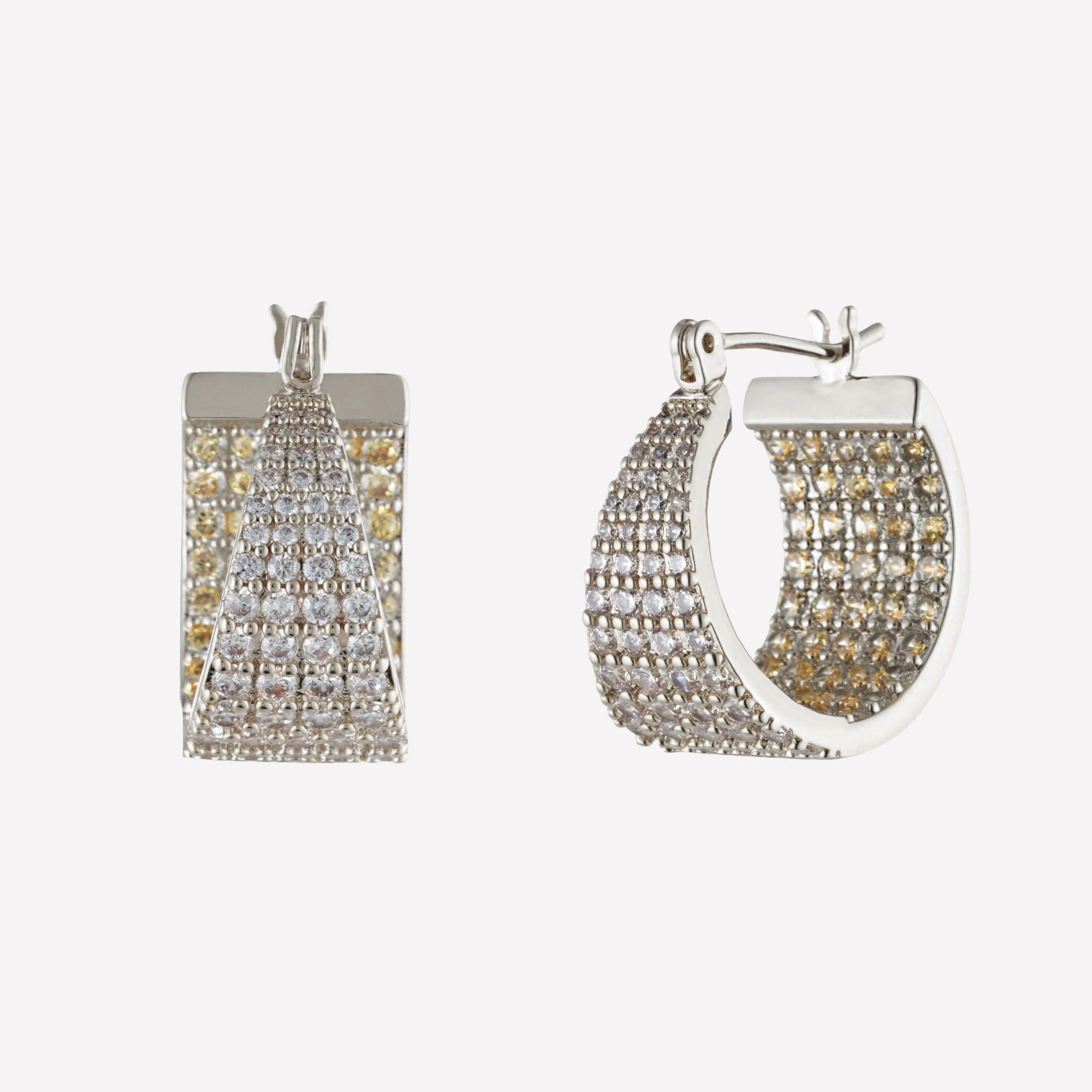 Monet Hinged Hoop Earrings - Image 3