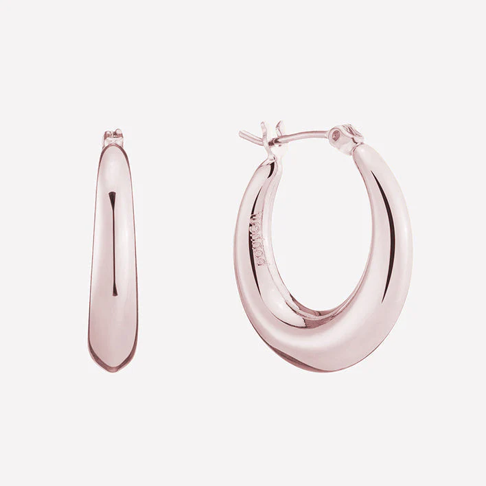Puffed Hoop Earrings - Image 7