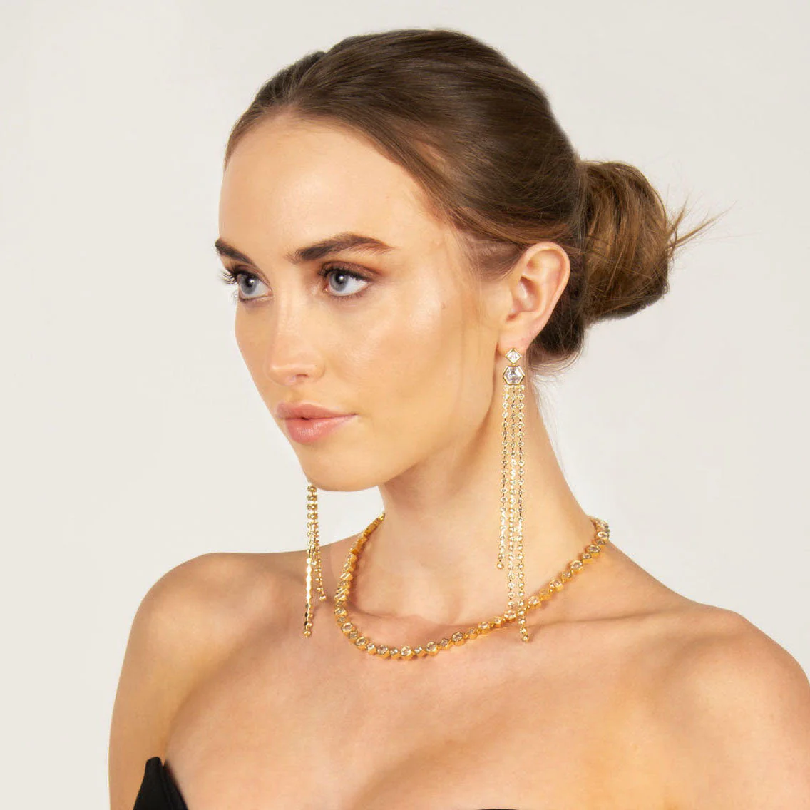 Siobhan Long Dangling Earrings - Image 5